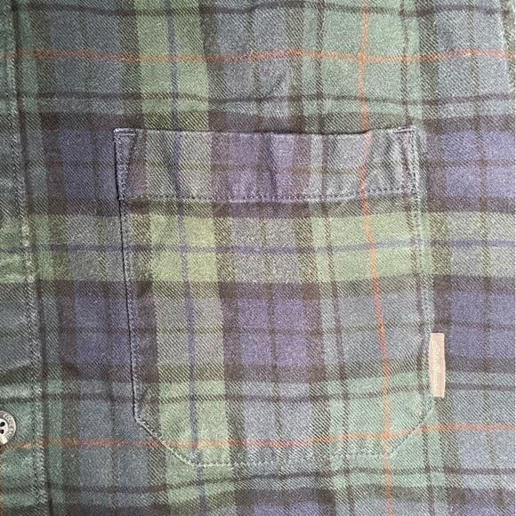 Eddie Bauer green and blue plaid button up - Tall Large - Picture 4 of 11